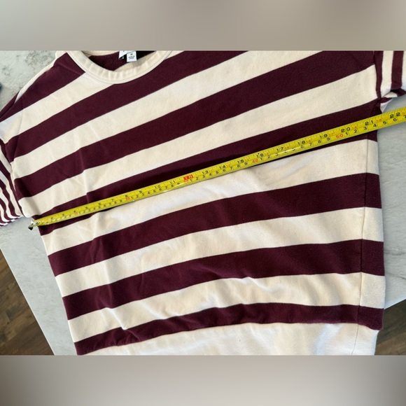 Evereve Maroon and Cream Knit Top - Picture 5 of 6